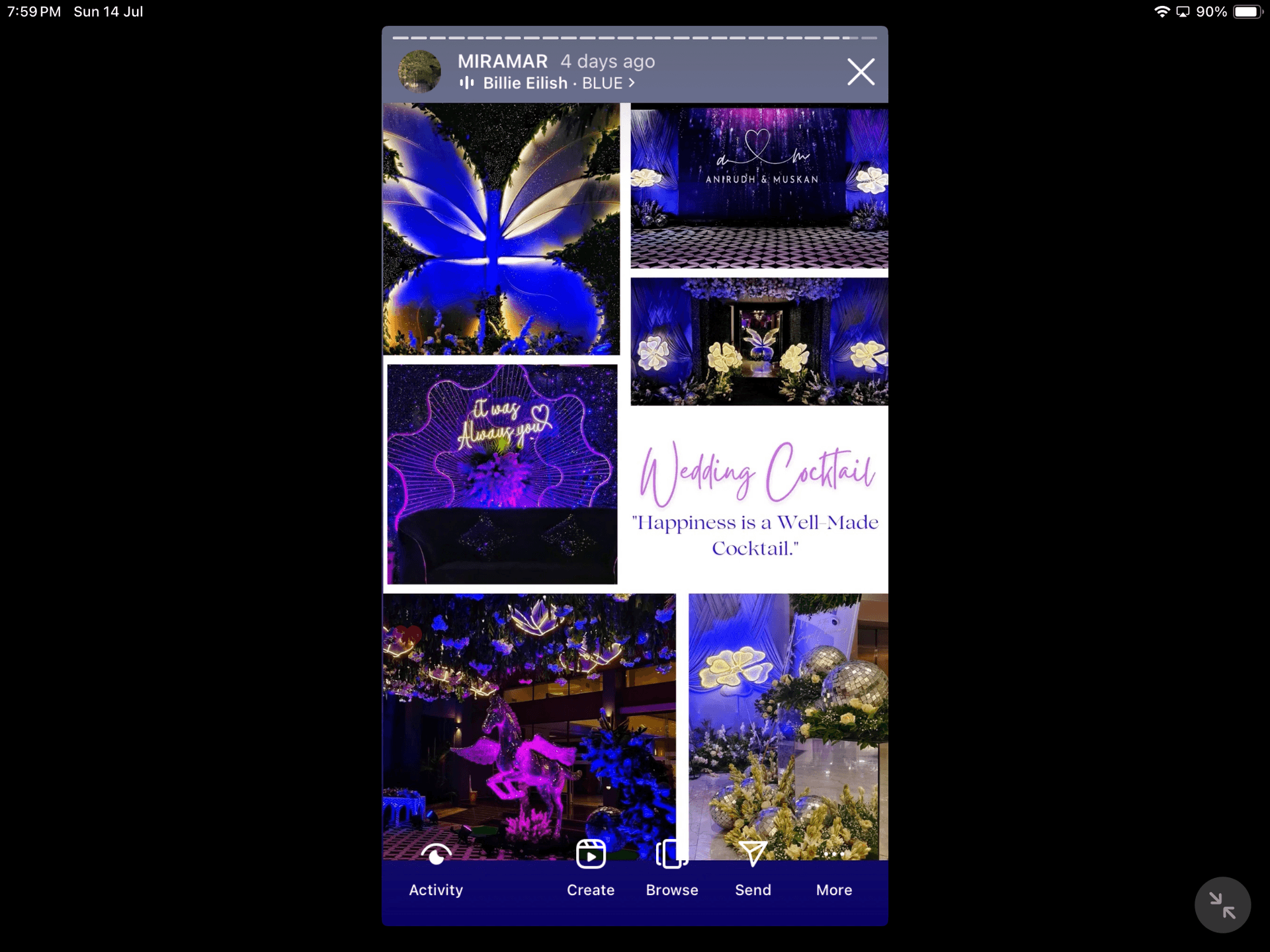 Wedding event photo