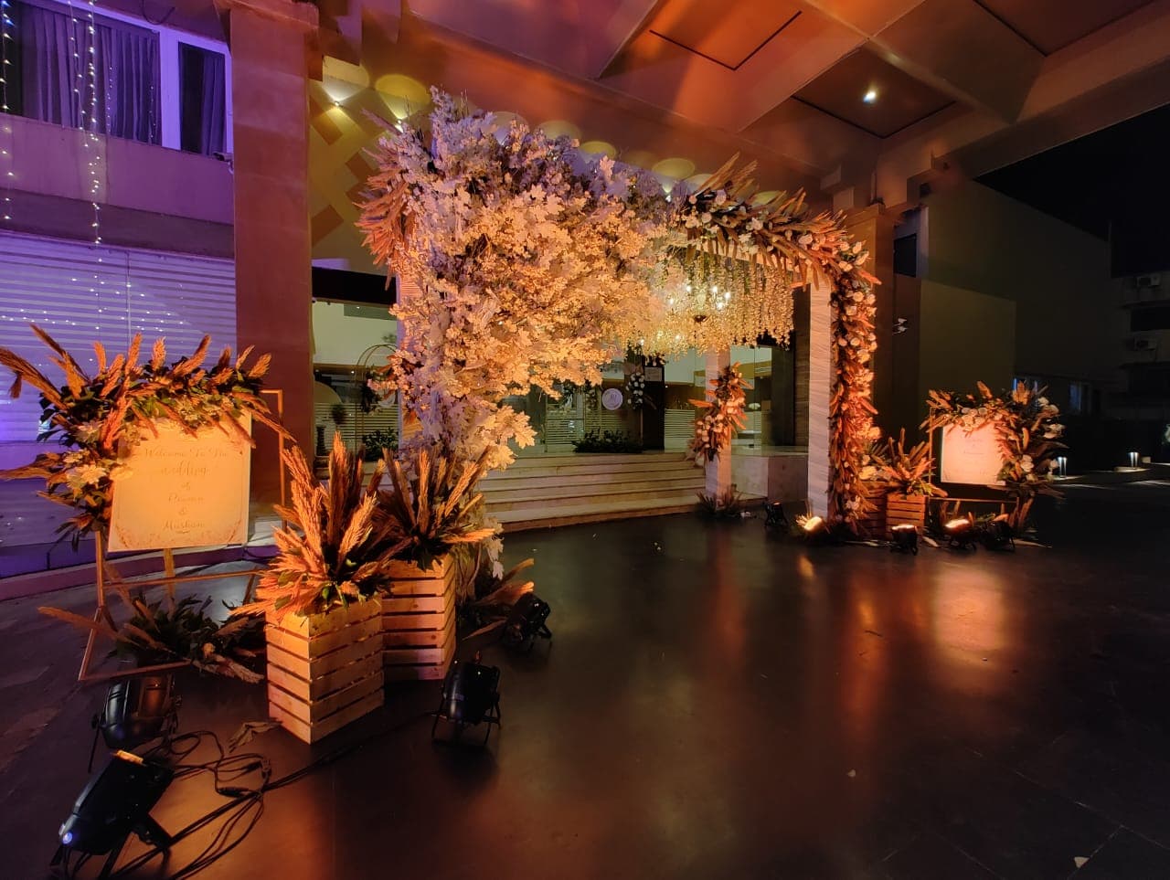 Outdoor evening celebration
